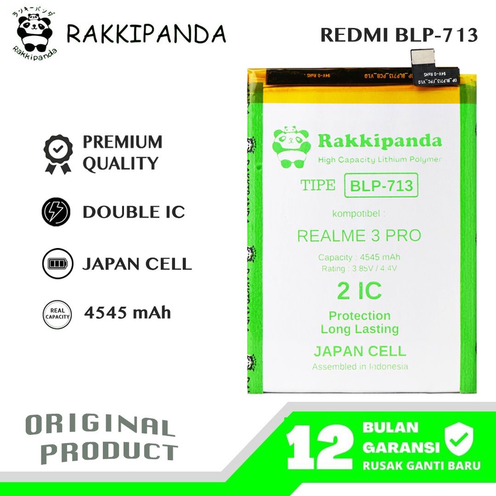 R/K- RakkiPanda - BLP713 BLP 713 Realme 3 Pro Batre Batrai Baterai