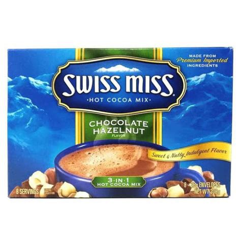 

Swiss Miss Chocolate Hazelnut Drink Hot Cocoa Cacao Minuman Coklat Instant Beverage