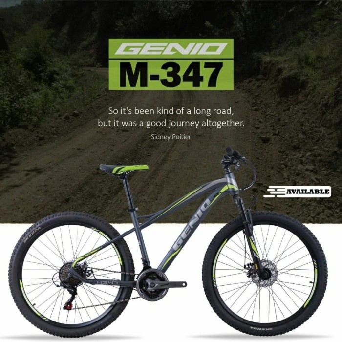 GENIO M347 SEPEDA GUNUNG MTB 27.5 BY UNITED - Grey