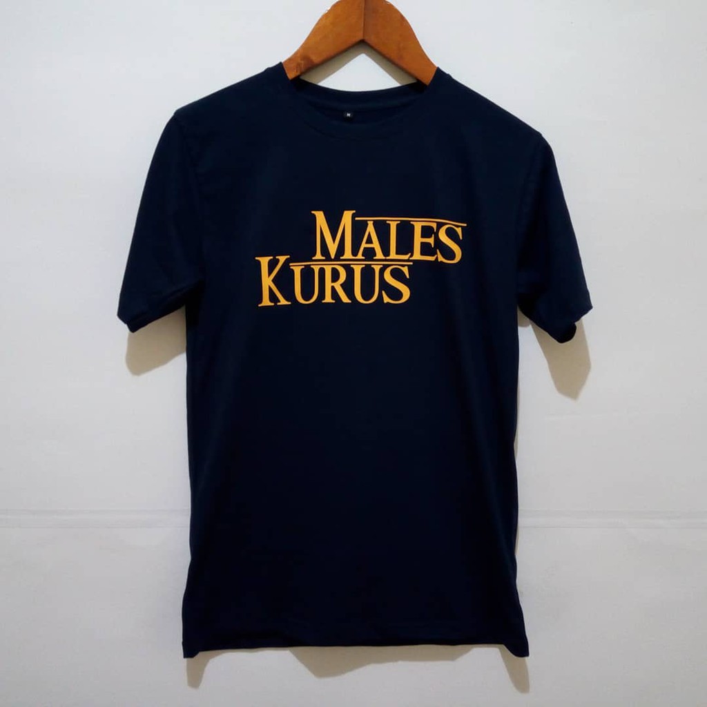 Kaos jumbo pria KATA KATA LUCU MALES KURUS Big size XXXXL