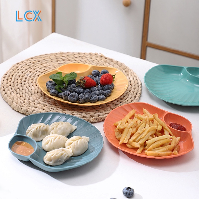 LCX Piring Plastik Plastic Plate / Piring Kerang Shell Plate Kue Roti VS-90