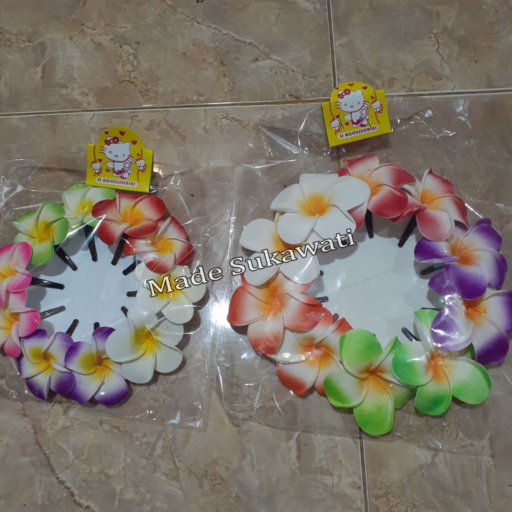 Jepit bunga 1set Bunga kamboja isi 10pcs