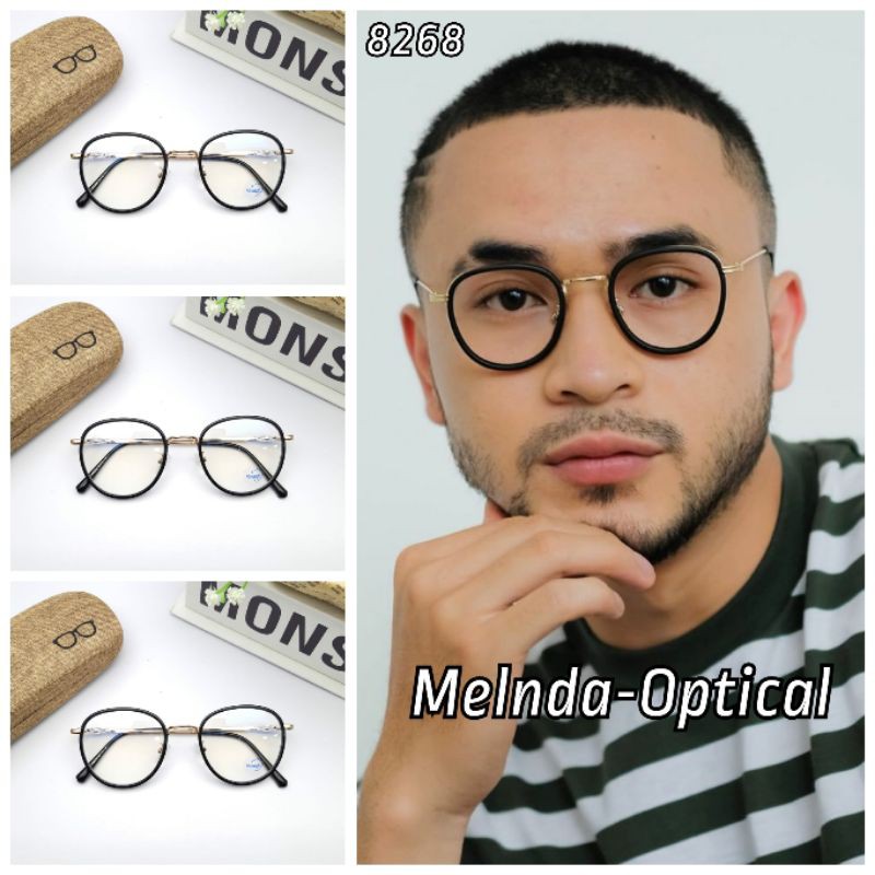 KACAMATA COWOK 8268,KACAMATA COWOK TERBARU,KACAMATA COWOK KEKINIAN,KACAMATA MINUS ANTIRADIASI
