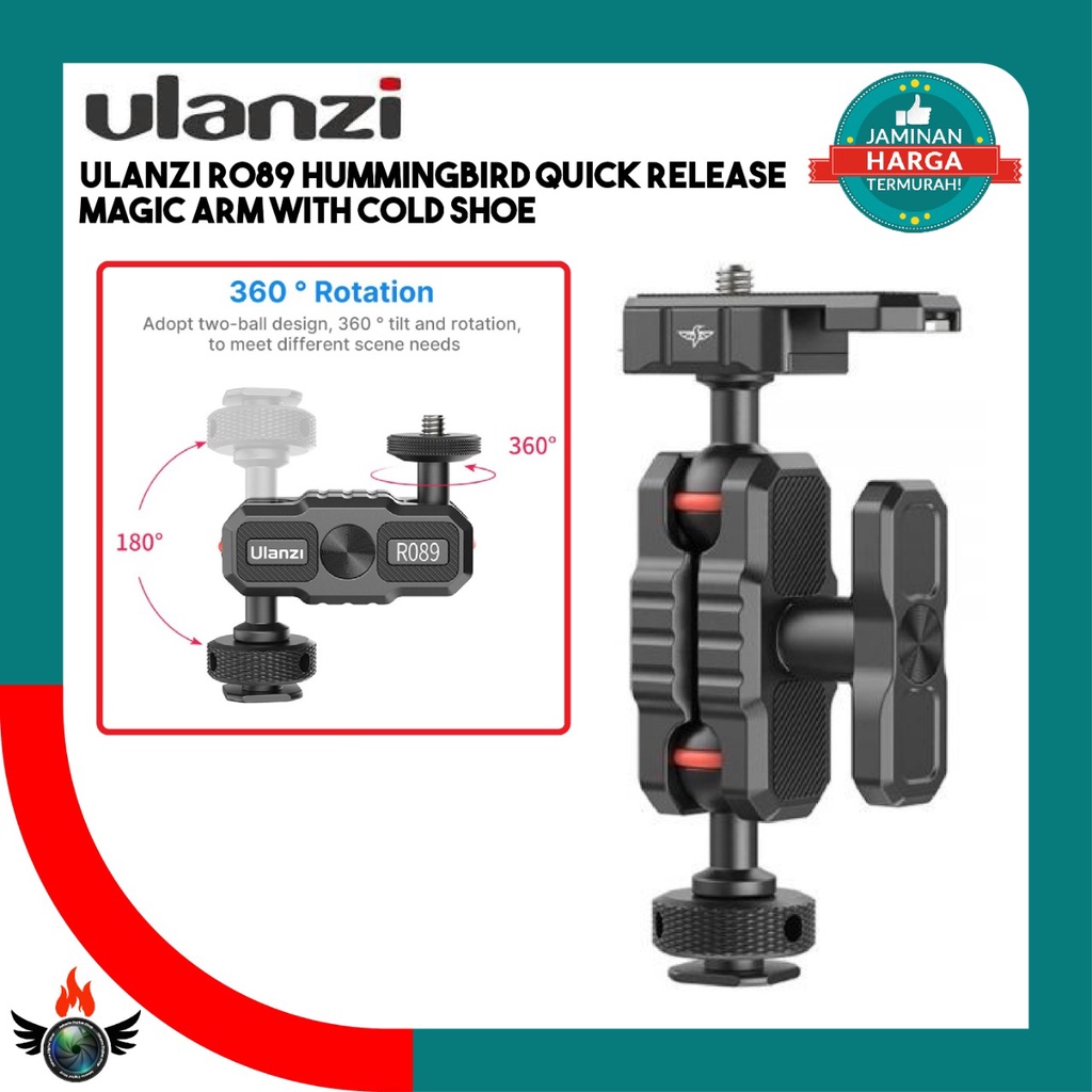 Ulanzi R089 Hummingbird Quick Release Magic Arm with Cold Shoe