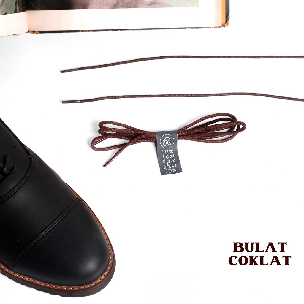 Brygan Craftmanship - Tali Sepatu Bulat Rounded Coklat
