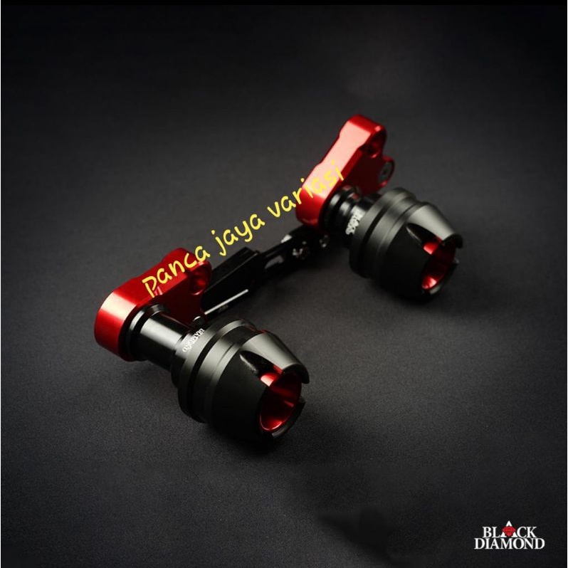 Jalu Pelindung Slider Knalpot Nmax 2020 - 2021 - 2022 / Nmax Old /PCX /ADV-150/Aerox/Xmax/Lexi/Vario Black Diamond