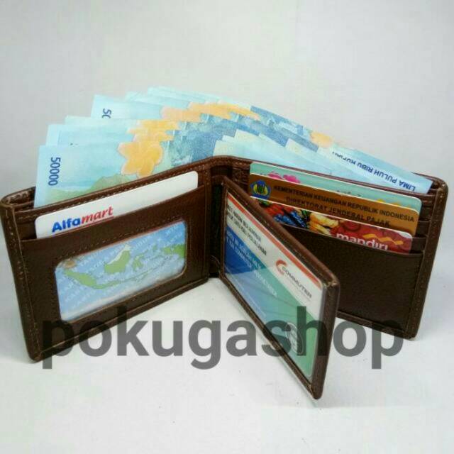 Dompet kulit pria asli sapi motif jeruk brown /dompet pria /dompet kulit asli garut /dompet pendek