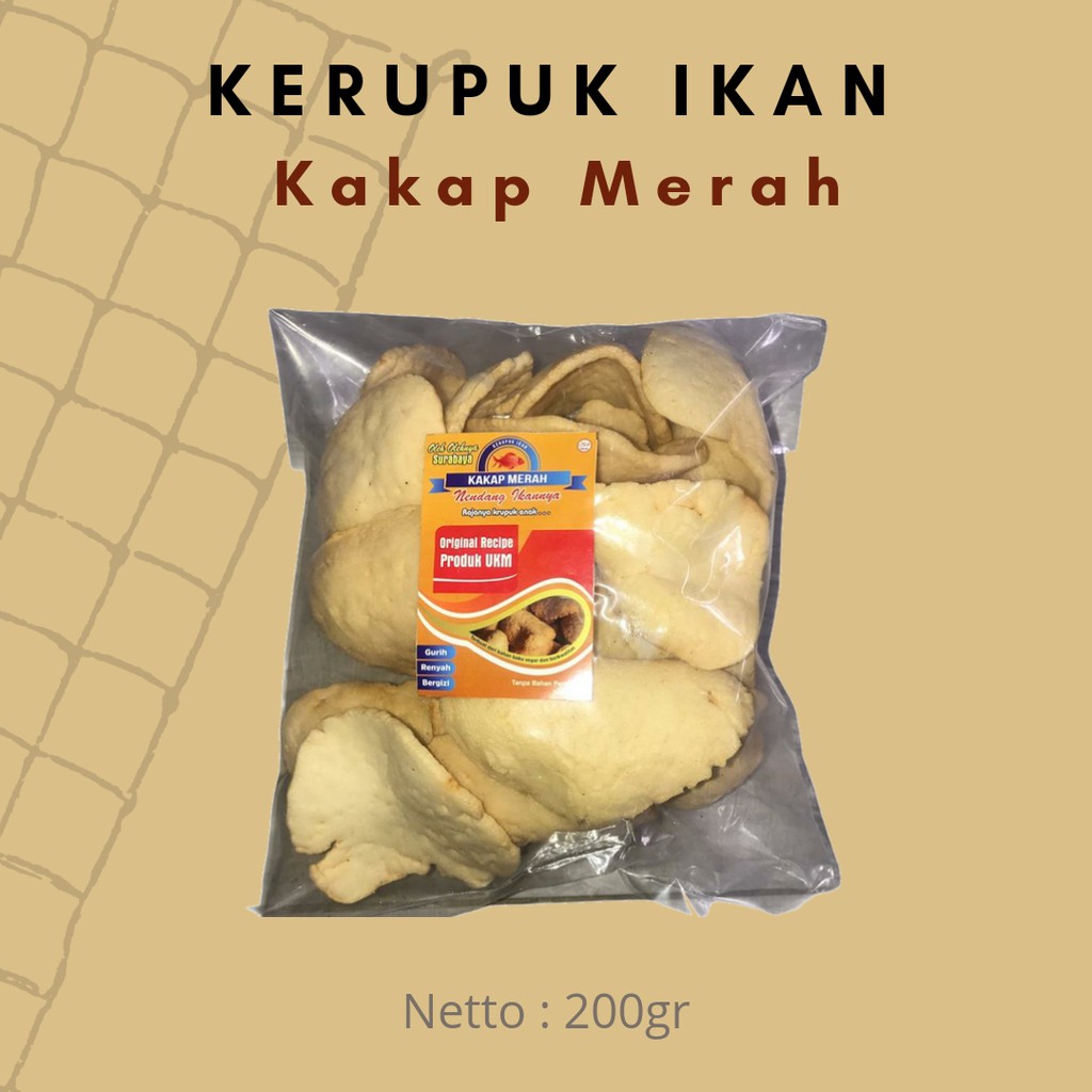 

Kerupuk Ikan Kakap Merah