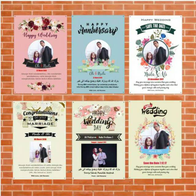 Edit Desain Foto Ulang Tahun, Wedding, Wisuda, Anniversarry, dll