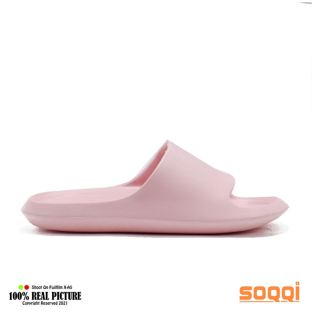 Sendal slop wanita karet import korea jelly original sandal selop jely cewek perempuan dewasa model slipon flat distro branded Soqqi-Dk 533 B kekinian murah promo lebaran cod keren 36-40