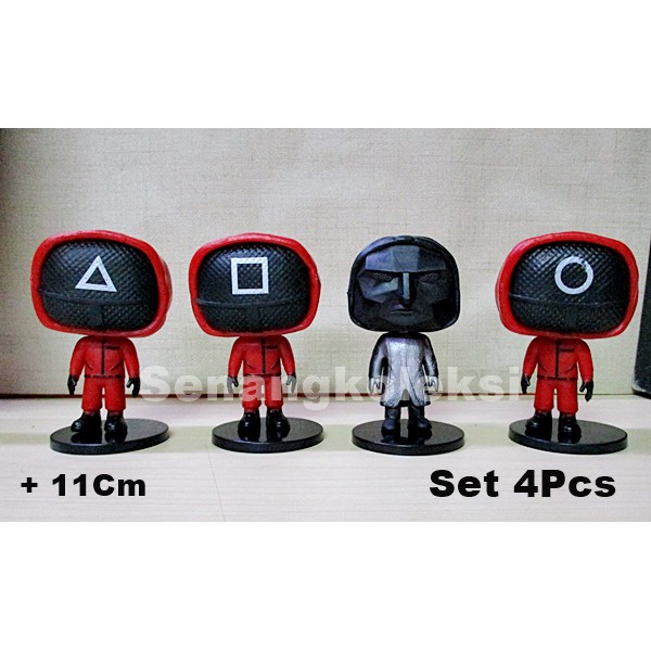 Action Figure Squid Game Set isi 4/Mainan Hobi