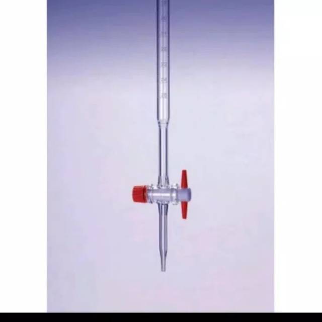 Buret 25ml PYREX keran teflon