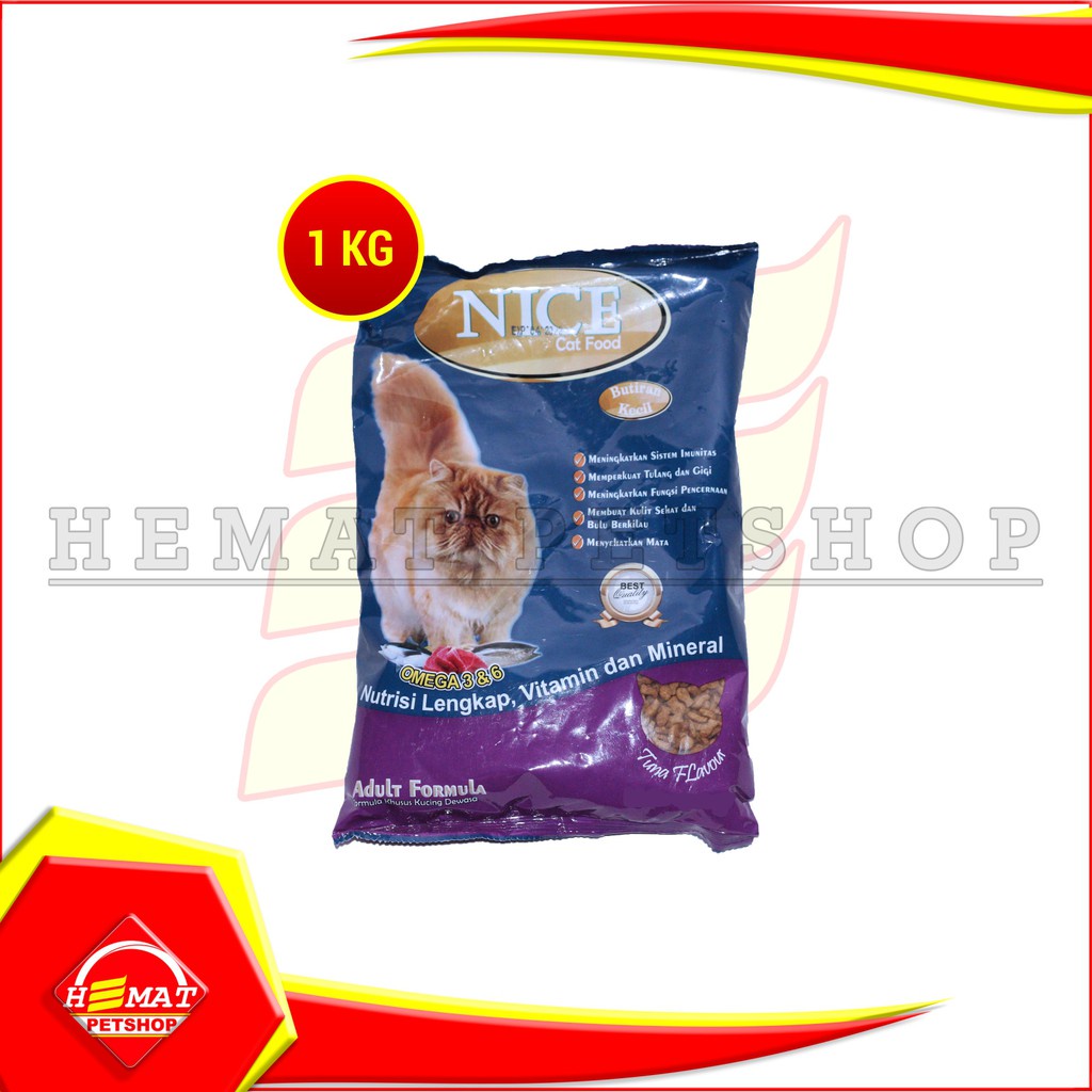 Nice Cat Makanan Kucing Fresh Pack Adult Dewasa Kitten 1 Kg