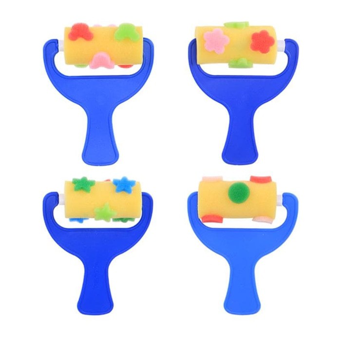 Sponge Roller Painting Graffiti Brush (4pcs)