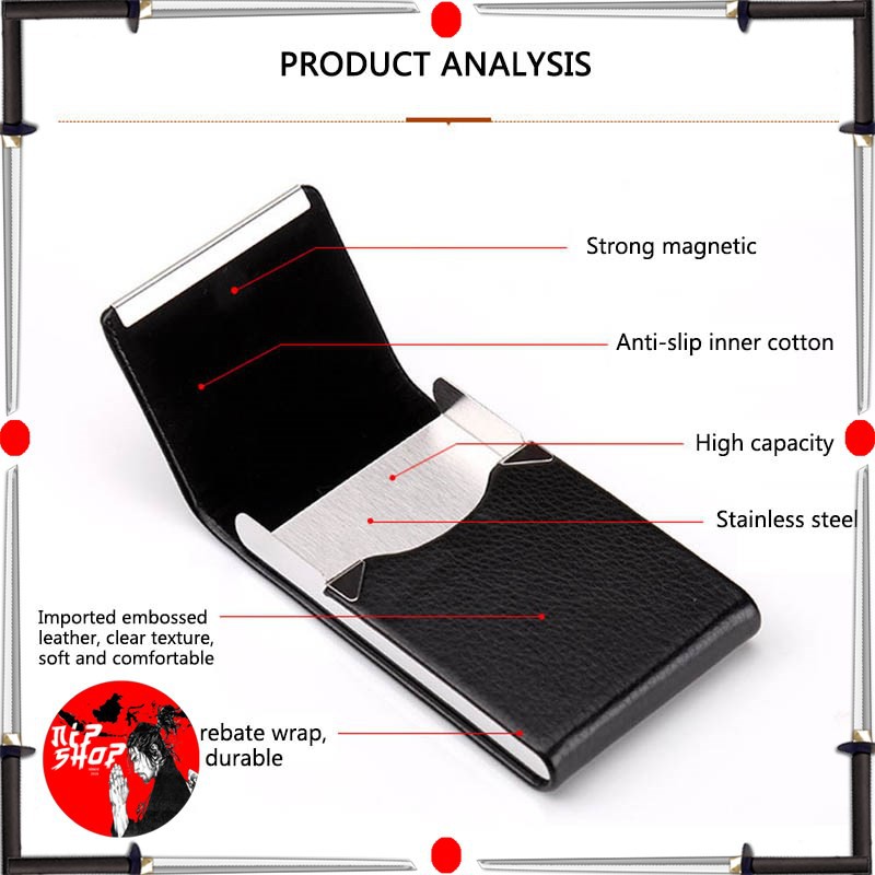 Kotak Bungkus Rokok Elegan Leather Cigarette Case  Black