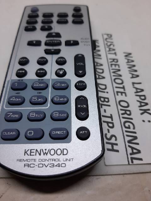 REMOTE REMOT DVD KENWOOD RC-DV340 ORIGINAL ASLI