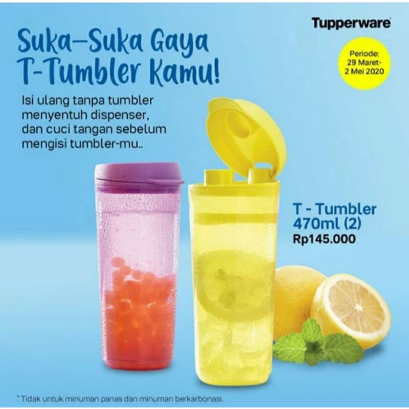 T tumbler tupperware