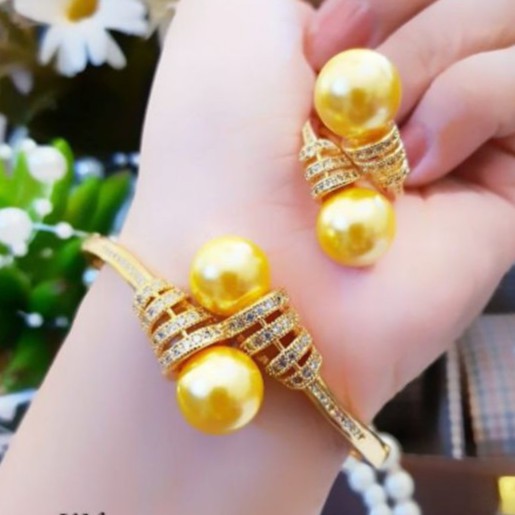 Titanium Set Mutiara Yellow 432y