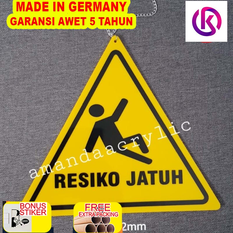 

Grosir Papan Peringatan Acrylic (RESIKO JATUH)