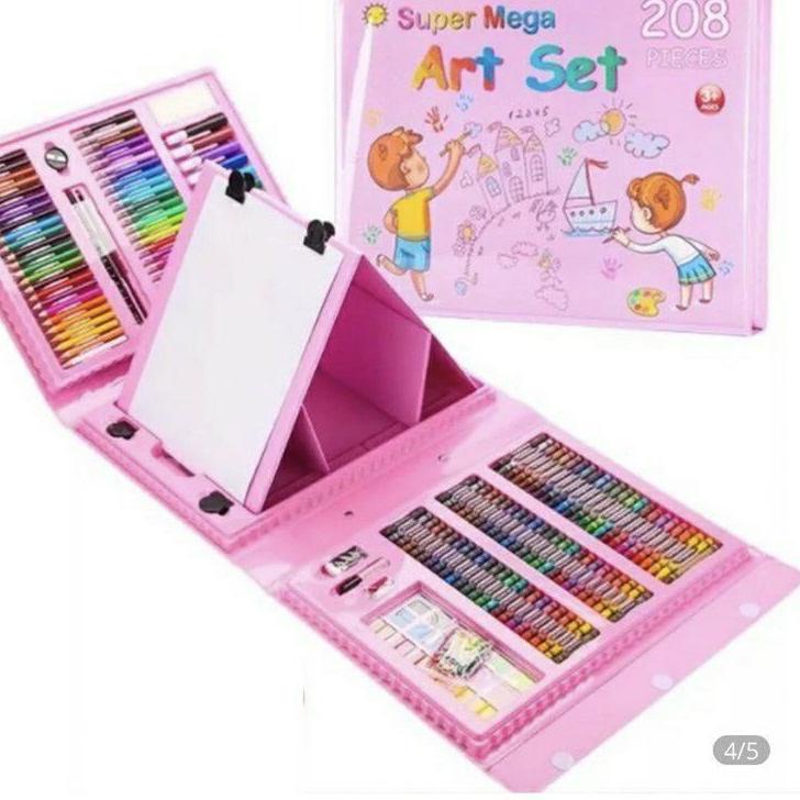 

【⚡TAR】 Colouring Set Anak 208 pcs Crayon Art Set Alat Lukis