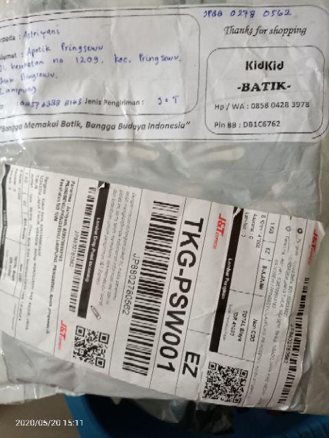 Dress Batik Anak Perempuan Dress Anak Pesta Kekinian Baju Cewek Usia 1-9 Tahun Kode Md-1