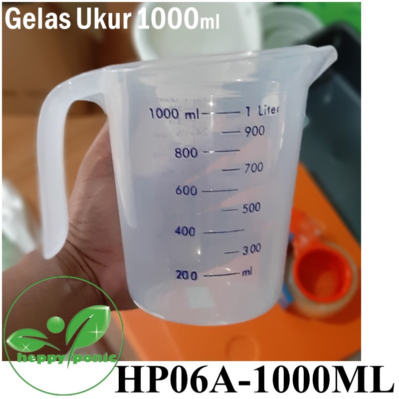Gelas Ukur 1000 ml / Gelas Takar 1000 ml - Gelas Ukur 1 Liter - Gelas Ukur Nutrisi Hidroponik