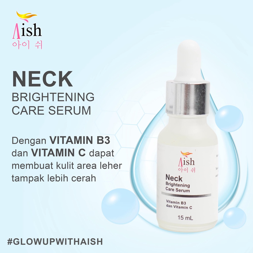 AISH SKINCARE  - FACIAL WASH / AISH SERUM KOREA / TONER / DAY&NIGHT CREAM - 100% Original-2 Pcs Neck Serum