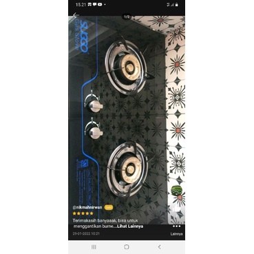 Sumbu kompor gas Suggo SR 208  - Sg 208 Spare part kompor gas Suggo