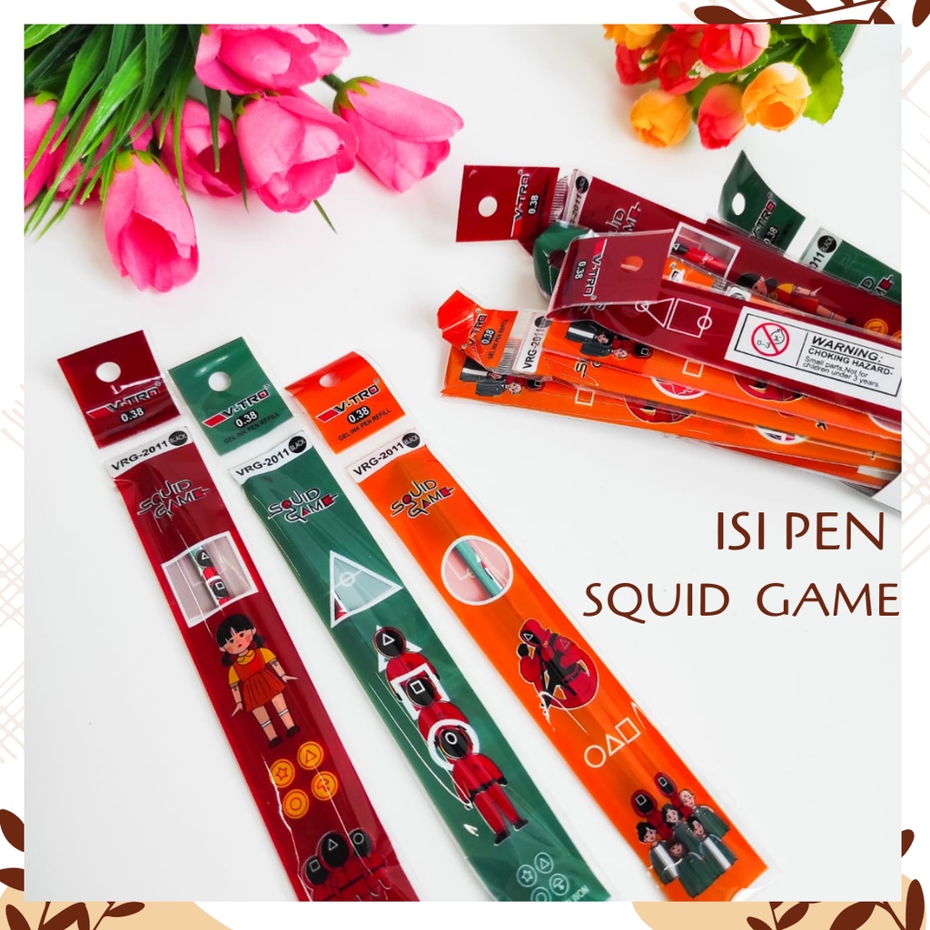

ISI PEN 20 PCS SQUID GAME REFILL PENA BOLPEN PULPEN KARAKTER LUCU UNIK ALAT TULIS KANTOR SEKOLAH ANAK GEL TINTA