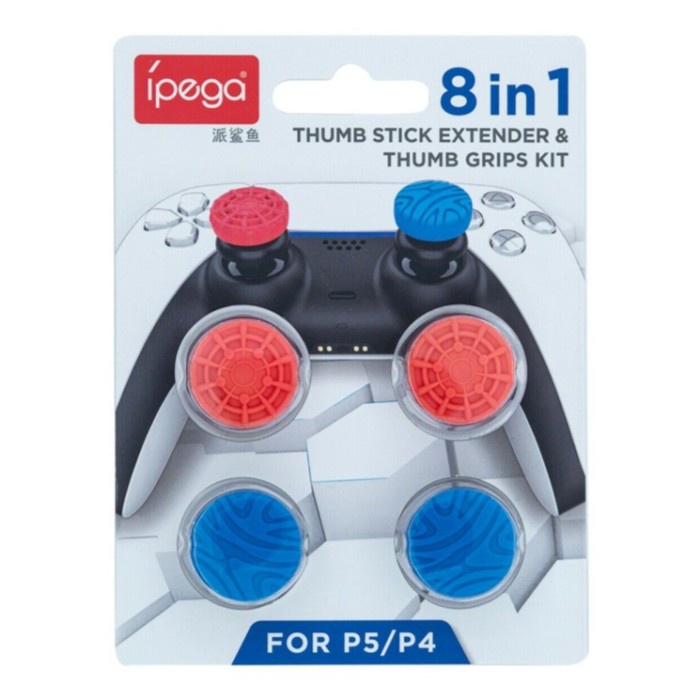 PS5 PS4 iPega 8 In 1 Thumb Grip Stick Joystick Extender Cap Controller