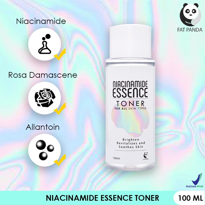 Fat Panda Niacinamide Essence Toner 100ml | Toner Wajah