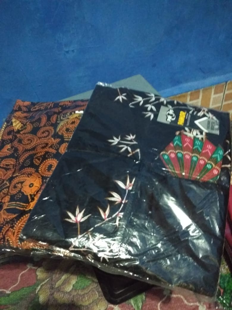 Batik Gamis Modern Syari Lengan Panjang Longdress Muslimah #batik #gamis #syari #wanita