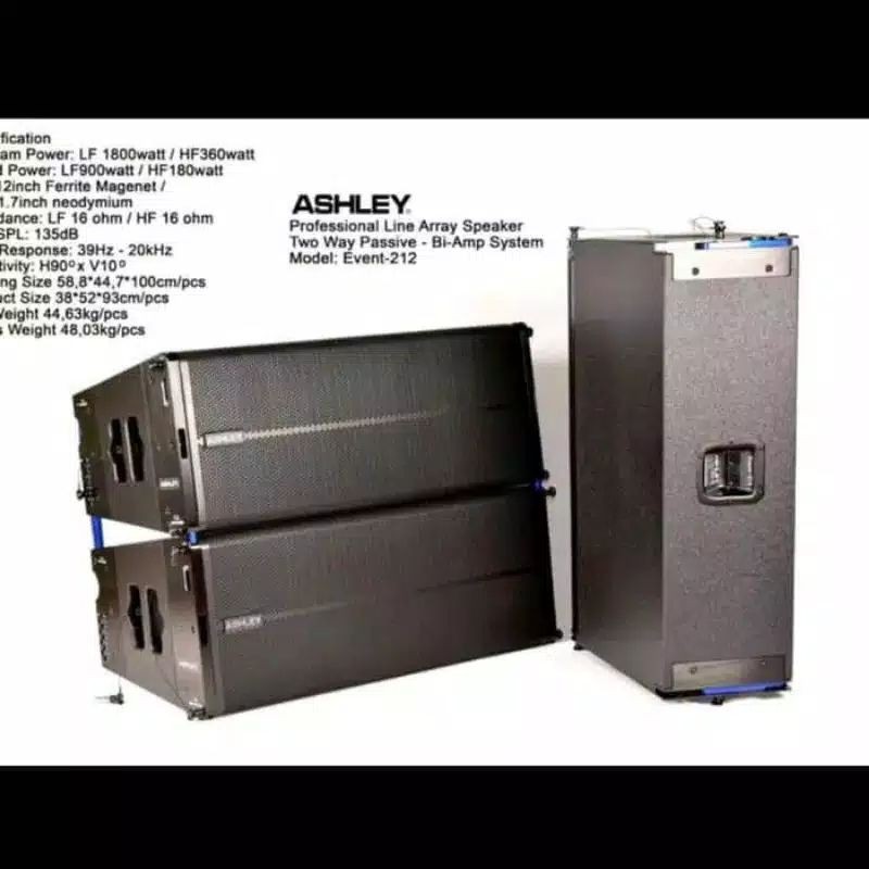 Line Array Speaker Ashley Event 212 Original 12 inch Pasif