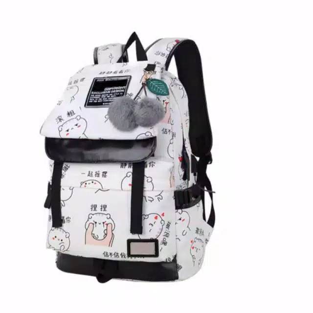 Tas Ransel Anak Sekolah Karakter Fashion Kids Backpack Cute Murah Batam Tas Kanvas import