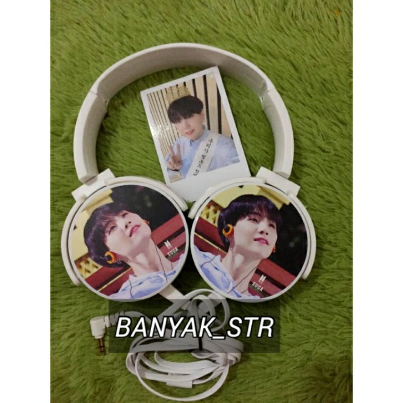 [READY STOCK] HEADPHONE SUGA BTS / HEADSET SUGA BTS / HANDSFREE SUGA BTS
