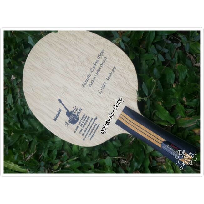 Kayu Pingpong / Tenis Meja Nittaku Acoustic Carbon Outer Handle Large