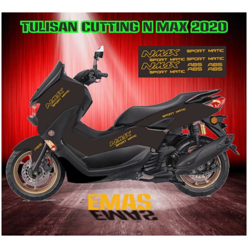STIKER CUTTING NMAX 2020 TULISAN SPORT MATIC