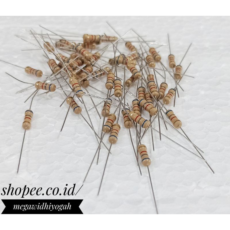 Resistor 6K8ohm 1/2Watt / 6K8 ohm 1/2watt 6,8Kohm 1/2Watt / 6,8K ohm 1/2watt