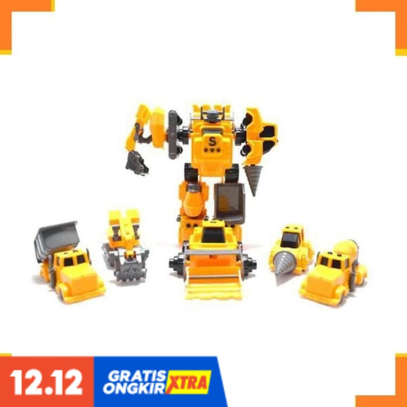 SUPER PROMO ROBOT DEFORMATION 5 IN 1 | MOBIL KONSTRUKSI BERUBAH JADI ROBOT TERMURAH
