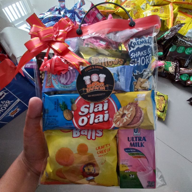 

PAKET SNACK ULTAH PRAKTIS, CUTE, ELEGAN BINGKISAN ULTAH/GOODIE BAG/ SNACK ULTAH PRAKTIS