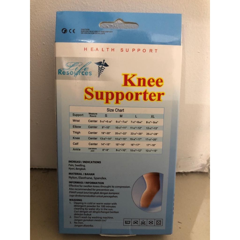 Deker Penyangga Lutut / Knee support Resources - S M L XL