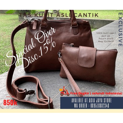 TasWanitaTasKulitTasKulitAsliTasKulitAsliSapiTasKulitCantik-ASLI JOGJA