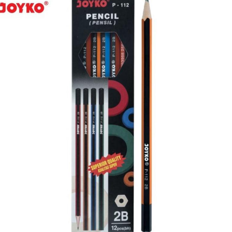 

(O6X1) ☆ Pensil 2B Joyko P-112 ( 12 pcs ) //Readi@banyak