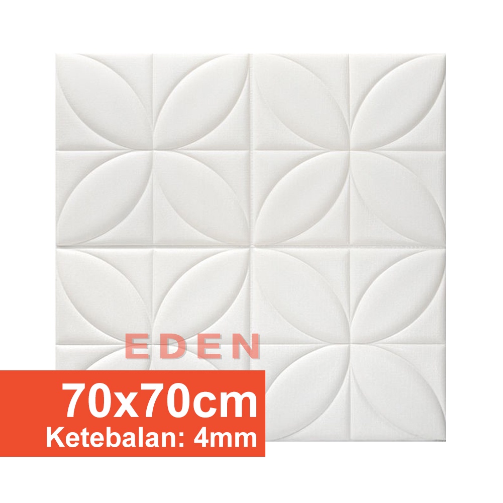 Emboss Wallpaper Dinding 3D Ceiling Ruang Tamu Kamar Tidur Dekor Foam Walpaper Sticker-EDEN-E05(4mm)