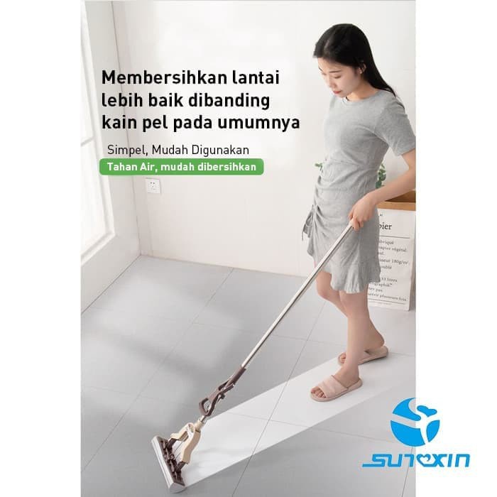 Online Murah Shop Alat Pel Karet Lantai / Alat Pembersih Lantai / Alat Pel Lantai Peras Otomatis