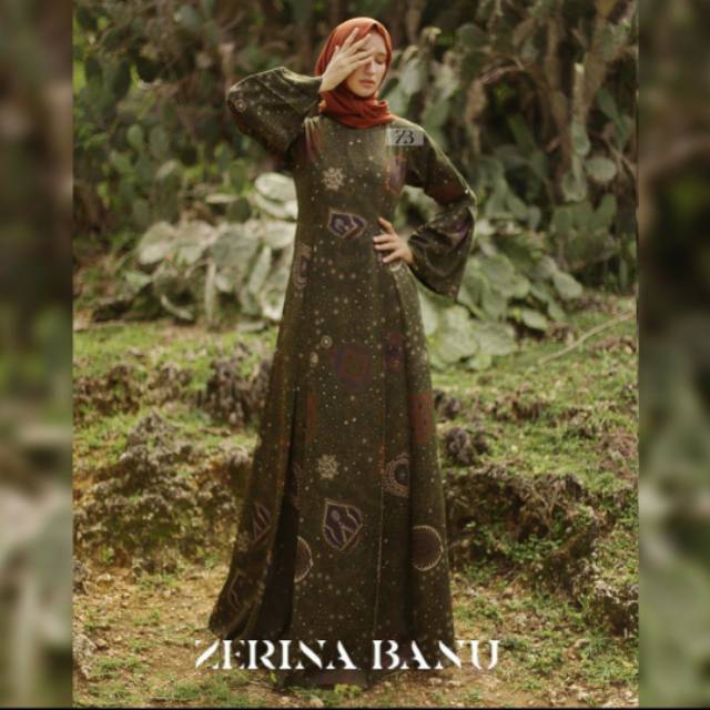 YUMNA DRESS GREEN XL HEAVEN LIGHTS BY ZERINA BANU HLZB