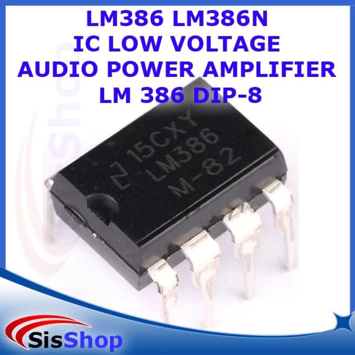 Jual LM386 LM386N IC LOW VOLTAGE AUDIO POWER AMPLIFIER LM 386 DIP-8 ...