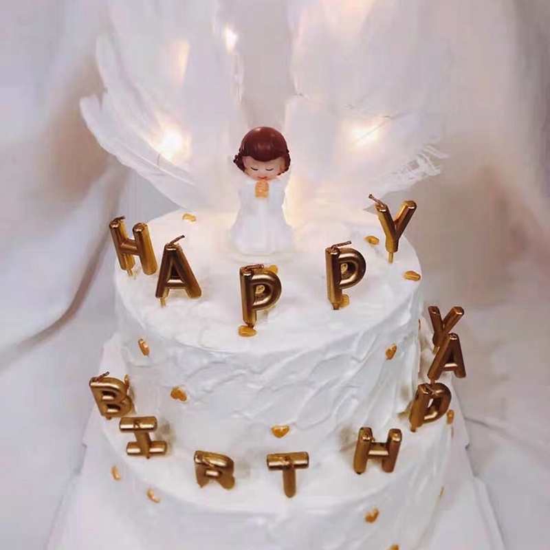 Topper Kue Bentuk Sayap Malaikat Untuk Pesta Ulang Tahun