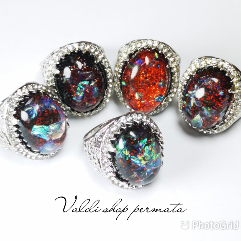 Batu Cincin Pria Kalimaya Hitam Full Playing Jarong SIang Malam Batu AKik