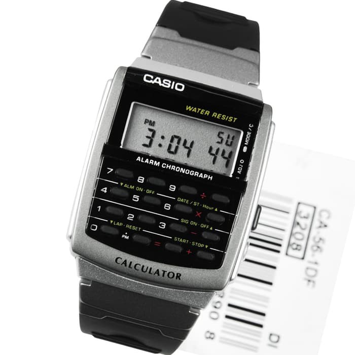 Jual Casio Calculator Kalkulator Jam Tangan Karet Hitam CA561D Original Indonesia